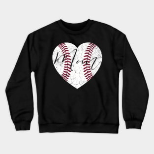 He Mom Mother'S Day Baseball Softball Crewneck Sweatshirt